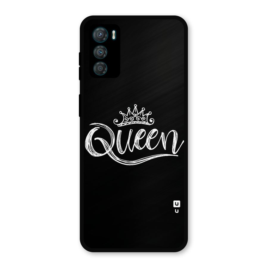 Queen Crown Metal Back Case for Moto G42