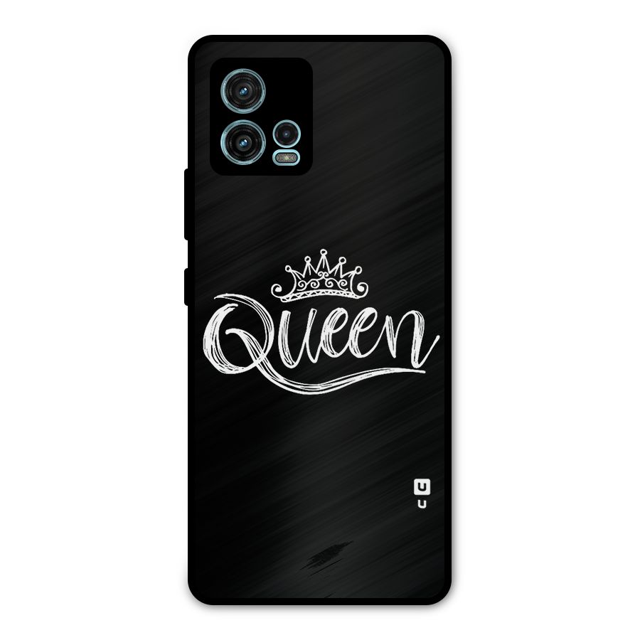 Queen Crown Metal Back Case for Moto G72