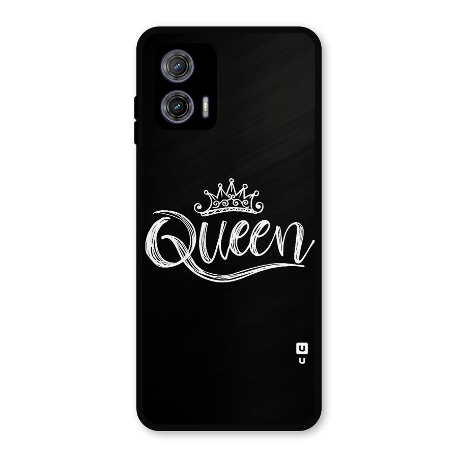 Queen Crown Metal Back Case for Moto G73