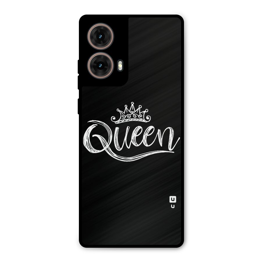 Queen Crown Metal Back Case for Moto G85