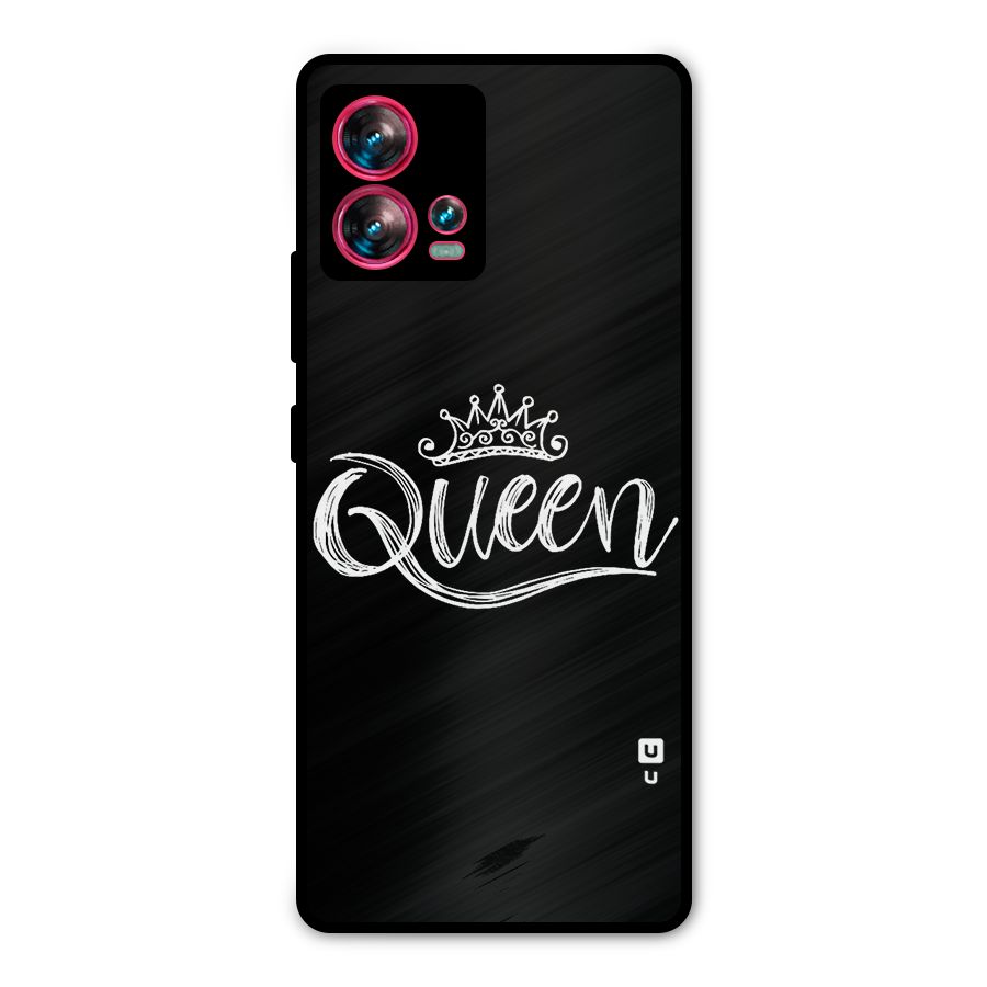 Queen Crown Metal Back Case for Motorola Edge 30 Fusion