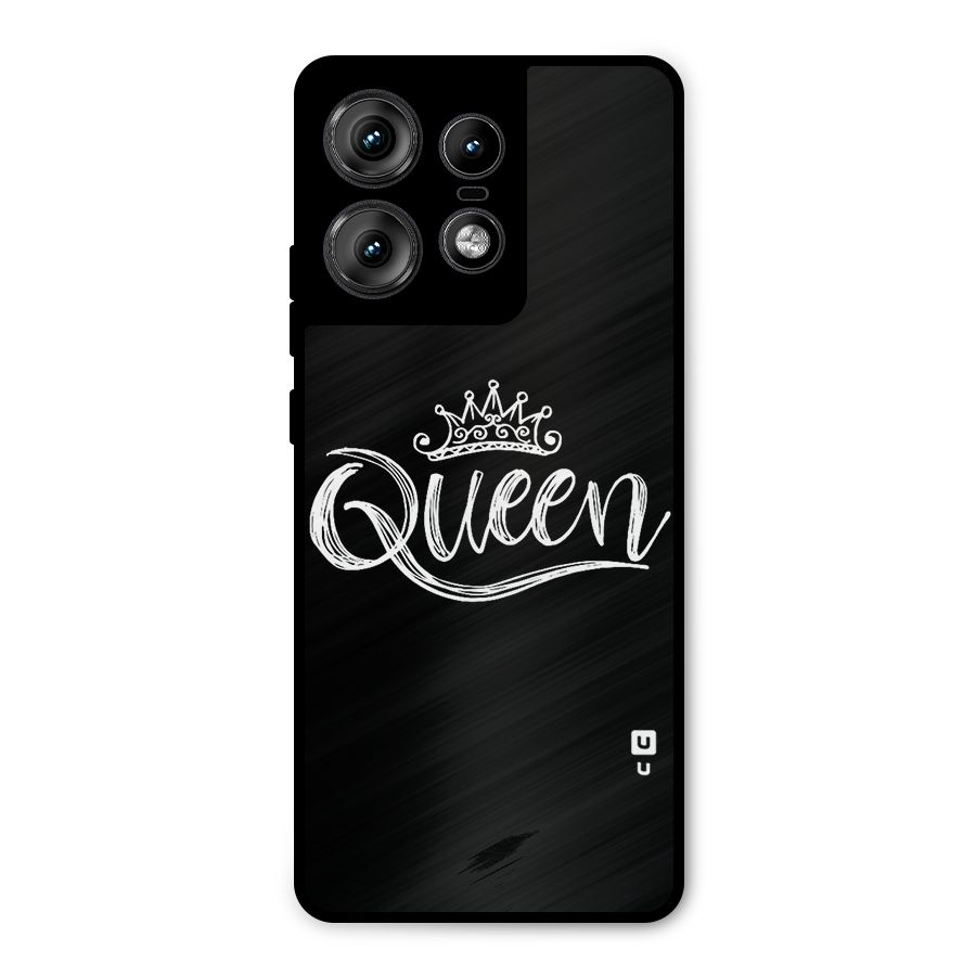 Queen Crown Metal Back Case for Motorola Edge 50 Pro