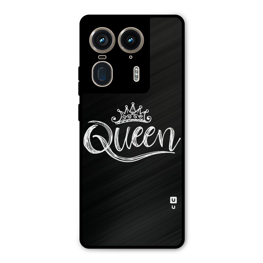 Queen Crown Metal Back Case for Motorola Edge 50 Ultra