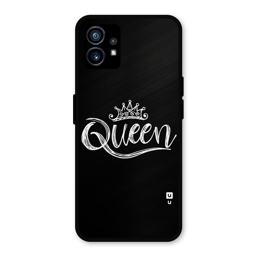 Queen Crown Metal Back Case for Nothing Phone 1