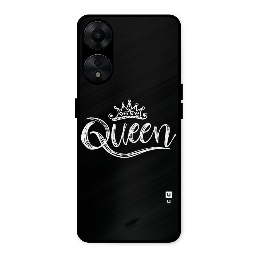 Queen Crown Metal Back Case for Oppo A78 5G