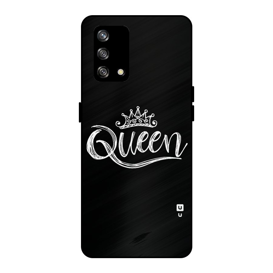 Queen Crown Metal Back Case for Oppo F19