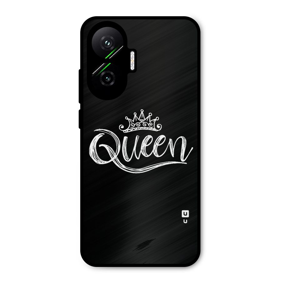 Queen Crown Metal Back Case for Poco F7