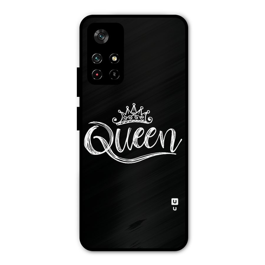 Queen Crown Metal Back Case for Poco M4 Pro 5G