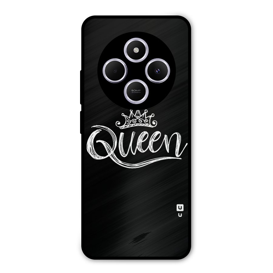 Queen Crown Metal Back Case for Poco M7