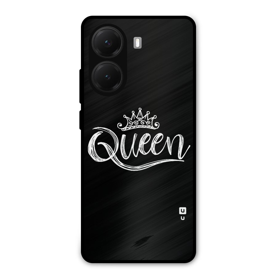 Queen Crown Metal Back Case for Poco X7 Pro