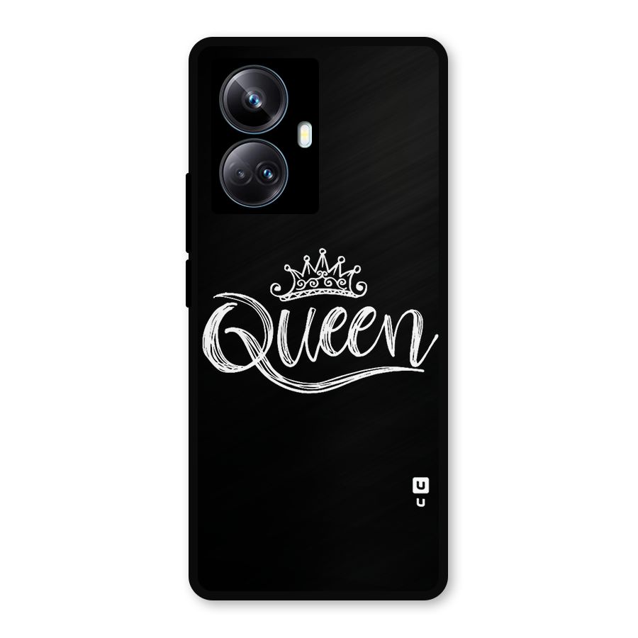 Queen Crown Metal Back Case for Realme 10 Pro Plus