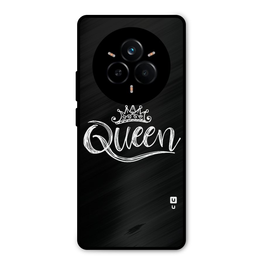 Queen Crown Metal Back Case for Realme 14 Pro