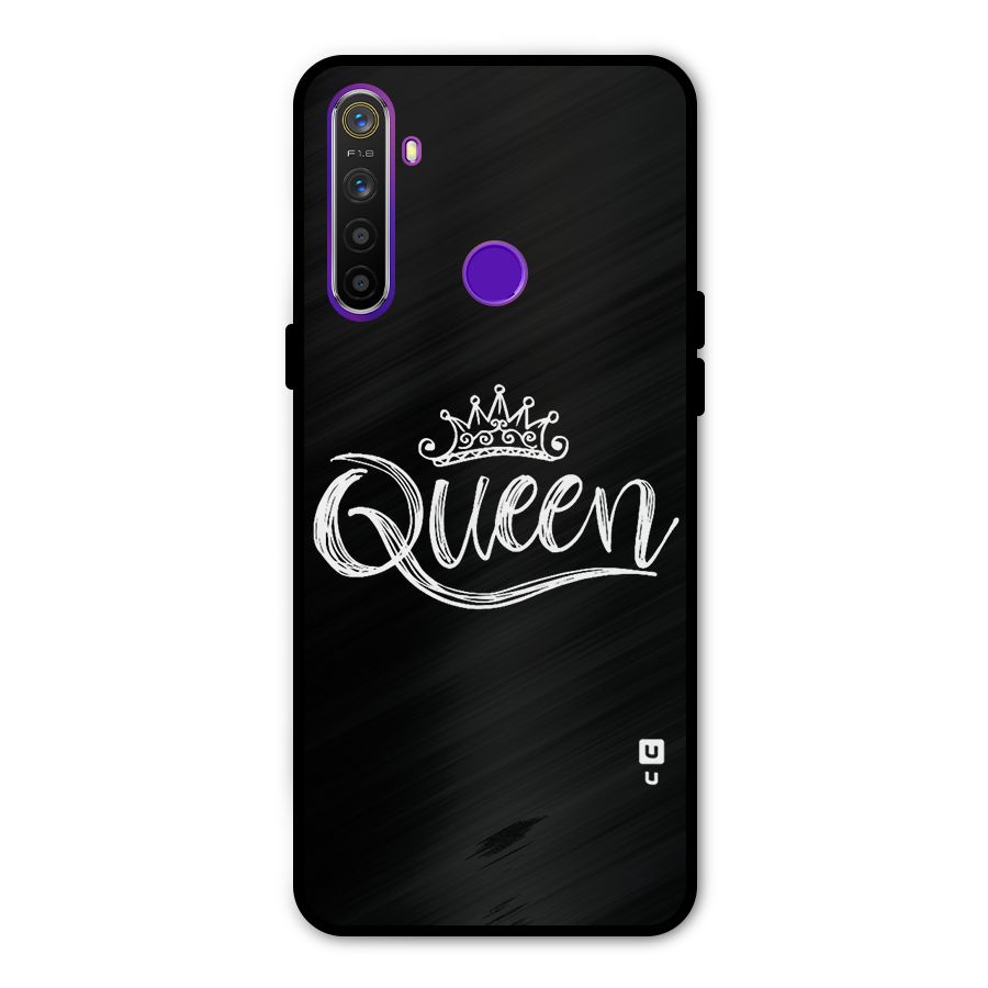 Queen Crown Metal Back Case for Realme Narzo 10