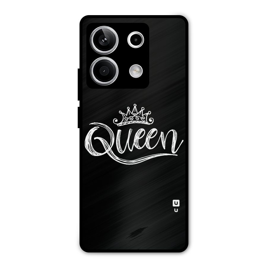 Queen Crown Metal Back Case for Redmi Note 13 5G