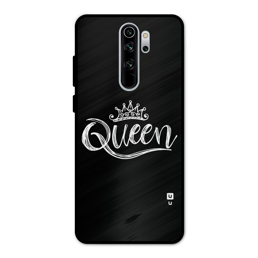 Queen Crown Metal Back Case for Redmi Note 8 Pro