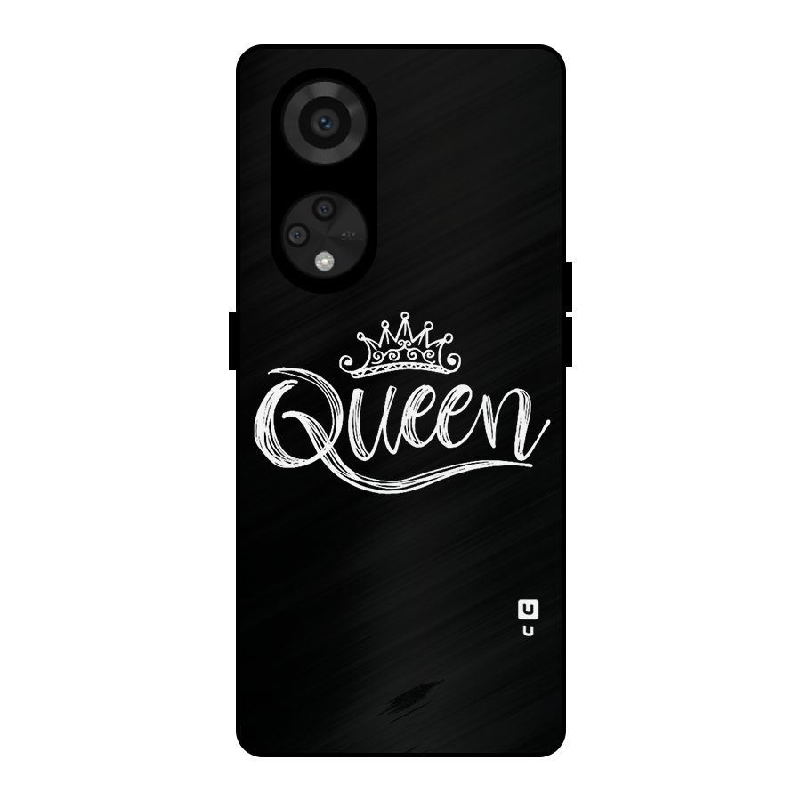 Queen Crown Metal Back Case for Reno8 T 5G
