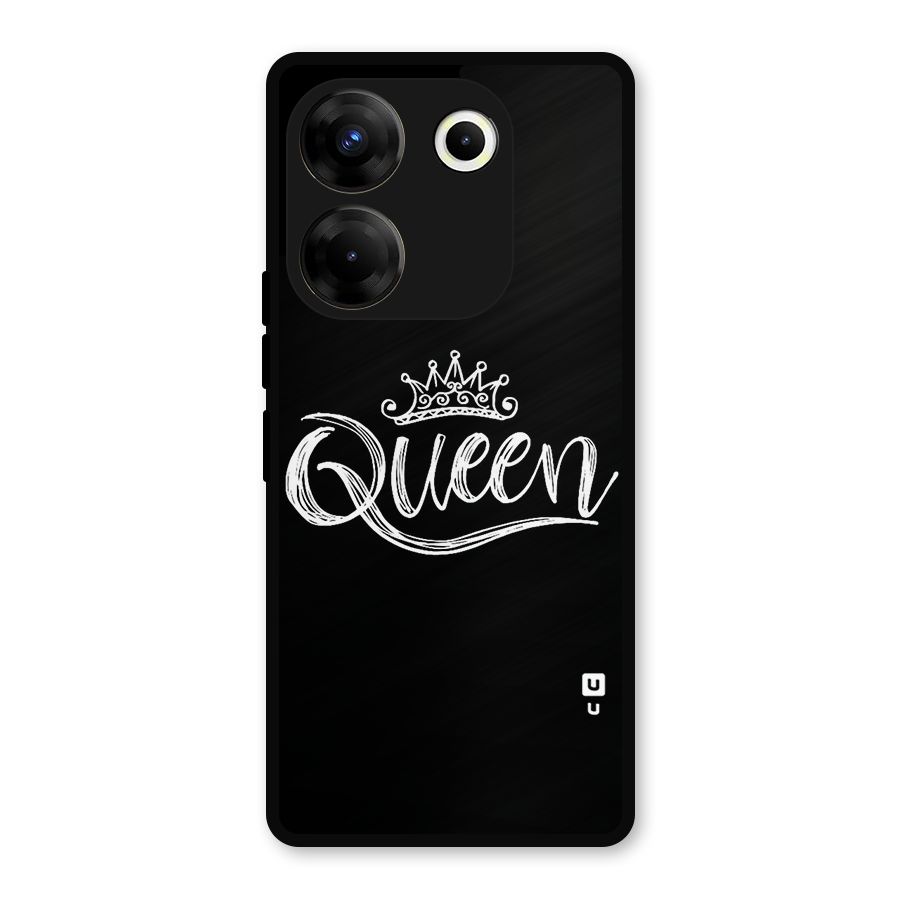 Queen Crown Metal Back Case for Tecno Camon 20