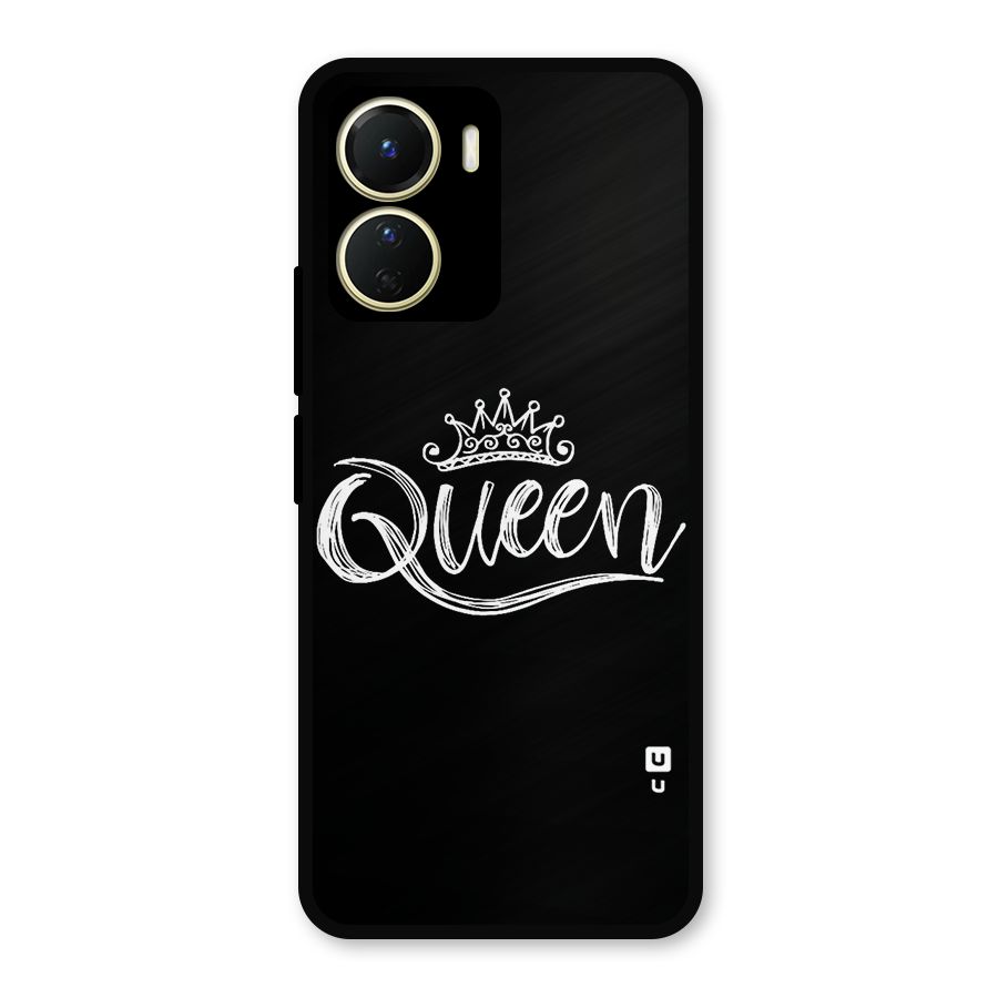 Queen Crown Metal Back Case for Vivo T2x