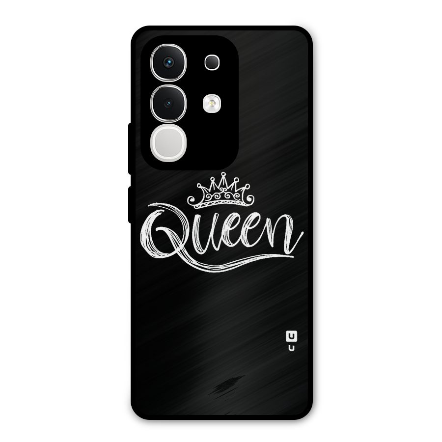 Queen Crown Metal Back Case for Vivo T4x