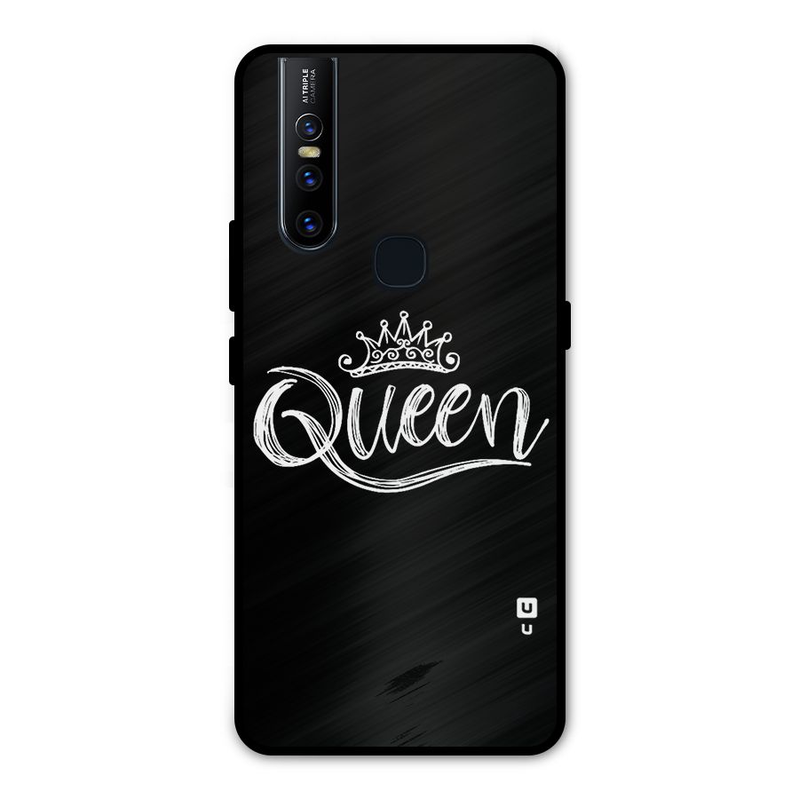 Queen Crown Metal Back Case for Vivo V15