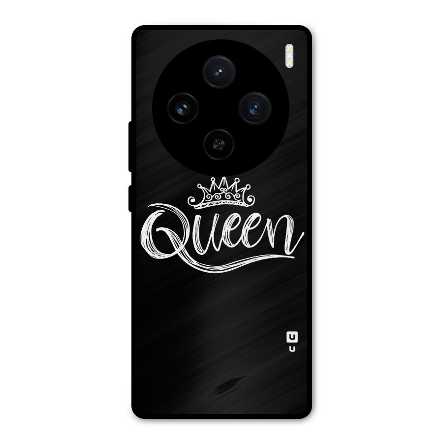 Queen Crown Metal Back Case for Vivo X100