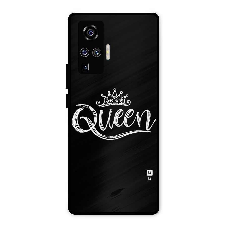 Queen Crown Metal Back Case for Vivo X50 Pro