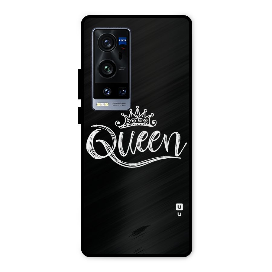 Queen Crown Metal Back Case for Vivo X60 Pro Plus