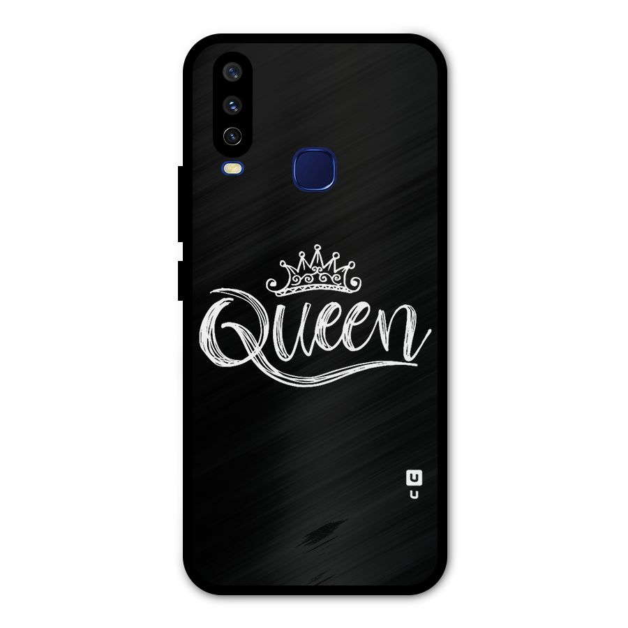 Queen Crown Metal Back Case for Vivo Y12