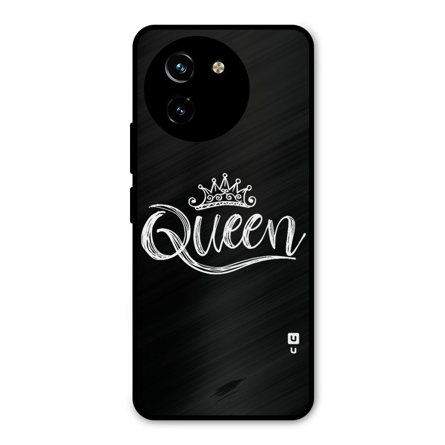 Queen Crown Metal Back Case for Vivo Y200i