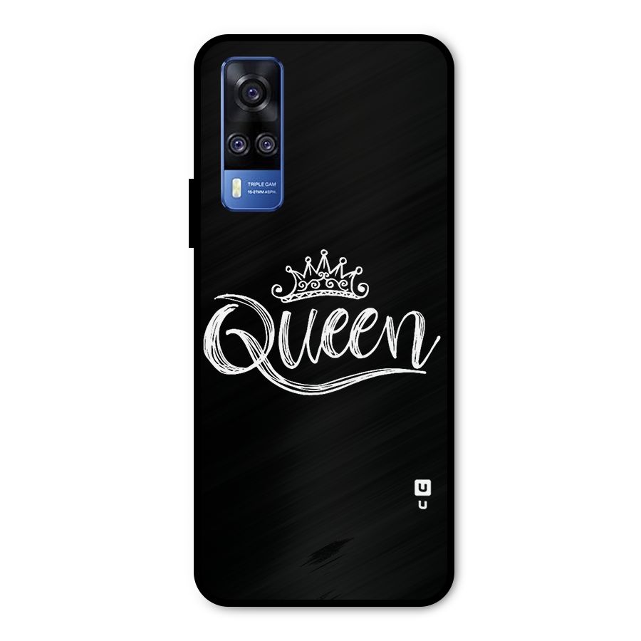 Queen Crown Metal Back Case for Vivo Y31