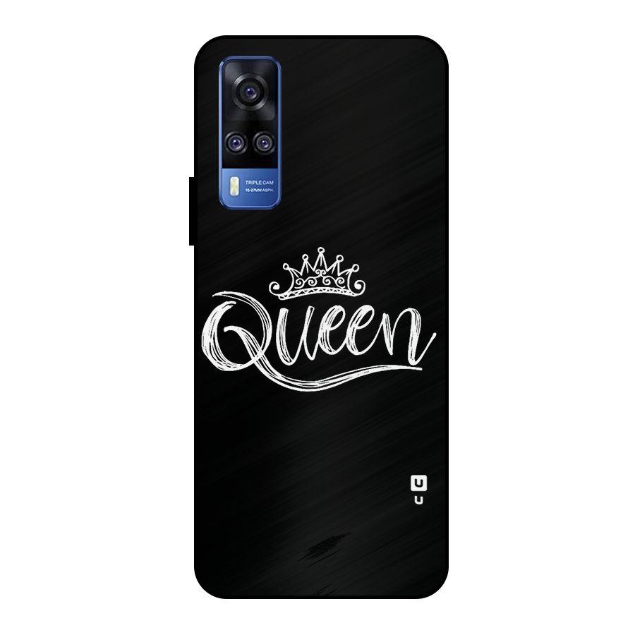 Queen Crown Metal Back Case for Vivo Y51