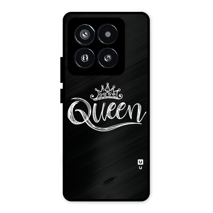 Queen Crown Metal Back Case for Xiaomi 14 Pro