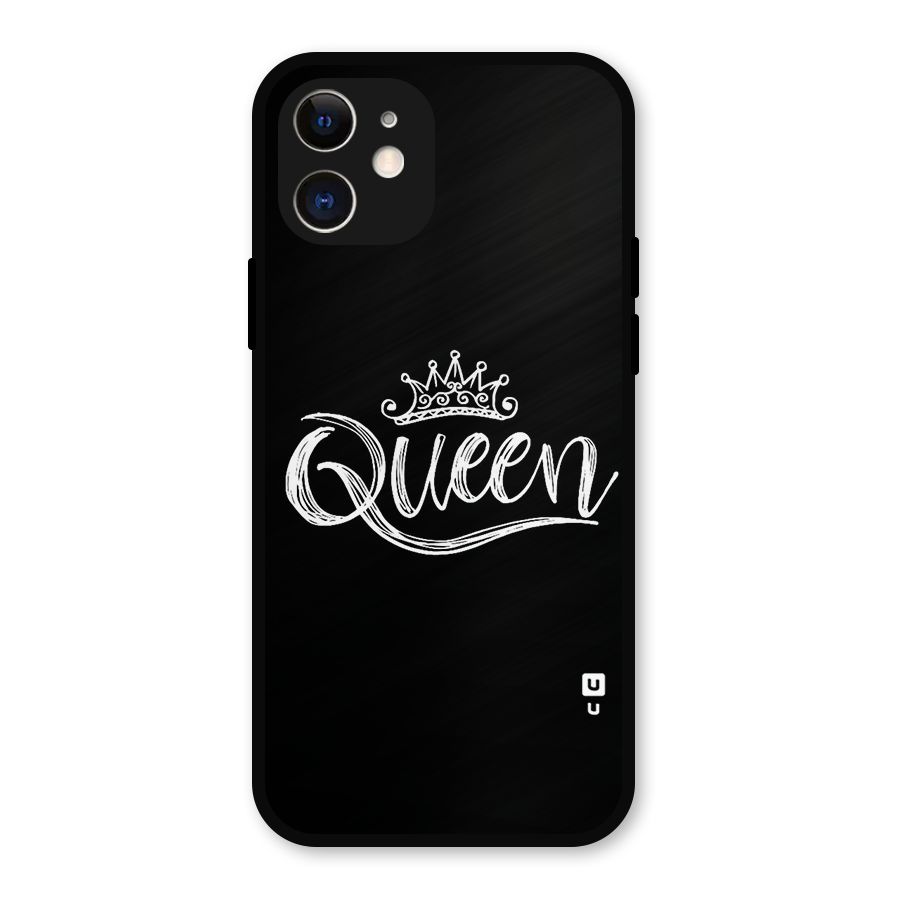 Queen Crown Metal Back Case for iPhone 12