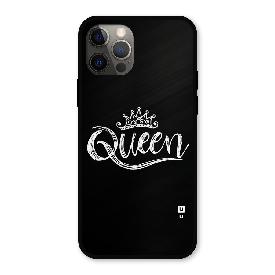 Queen Crown Metal Back Case for iPhone 12 Pro