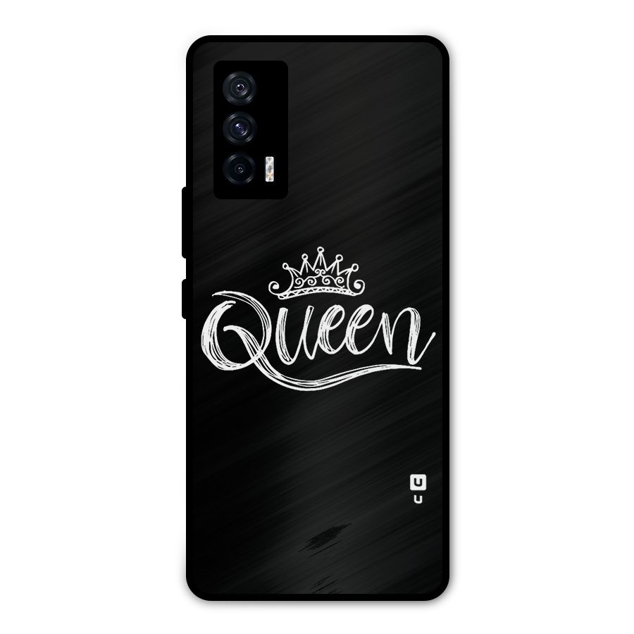 Queen Crown Metal Back Case for iQOO 7 5G