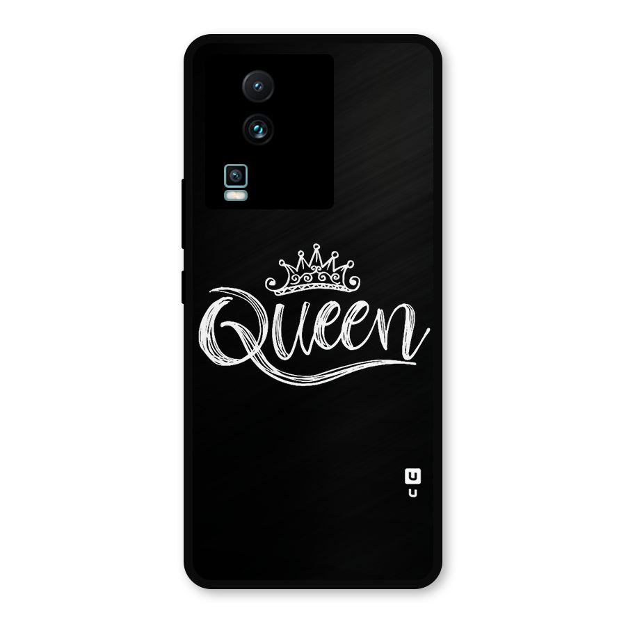 Queen Crown Metal Back Case for iQOO Neo 7 Pro