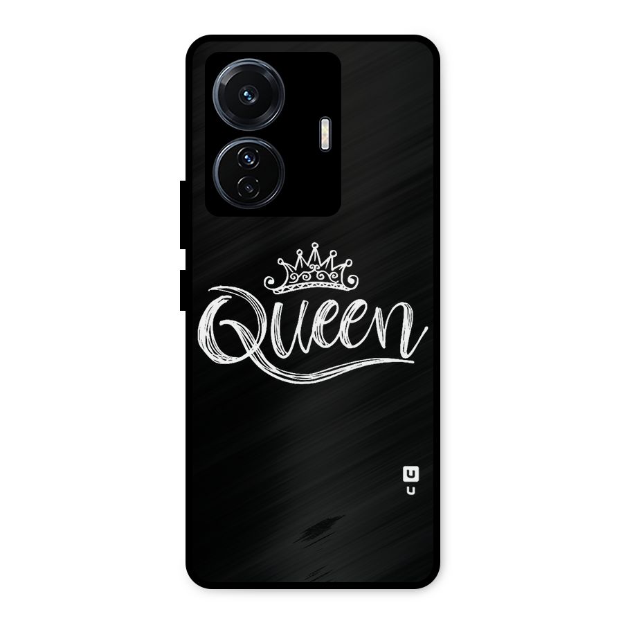 Queen Crown Metal Back Case for iQOO Z6