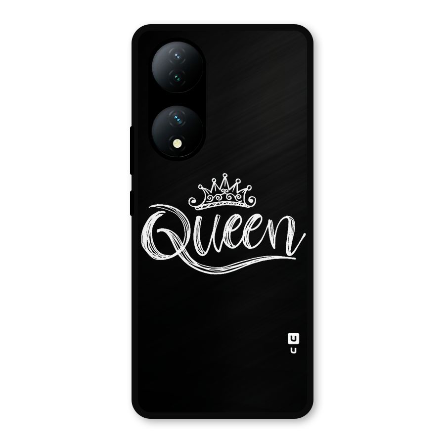 Queen Crown Metal Back Case for iQOO Z7s