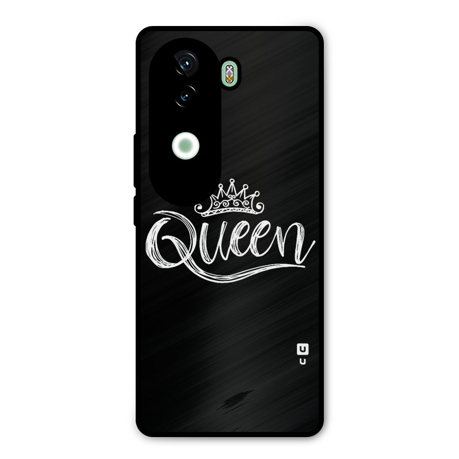 Queen Crown Metal Back Case for iQOO Z9s