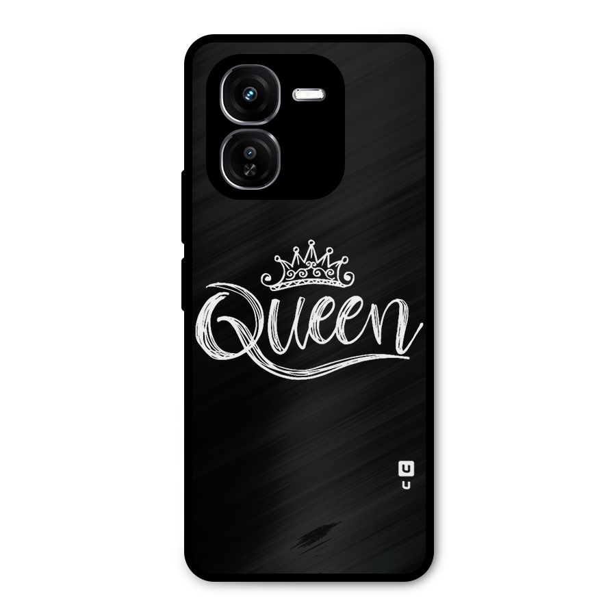 Queen Crown Metal Back Case for iQOO Z9x