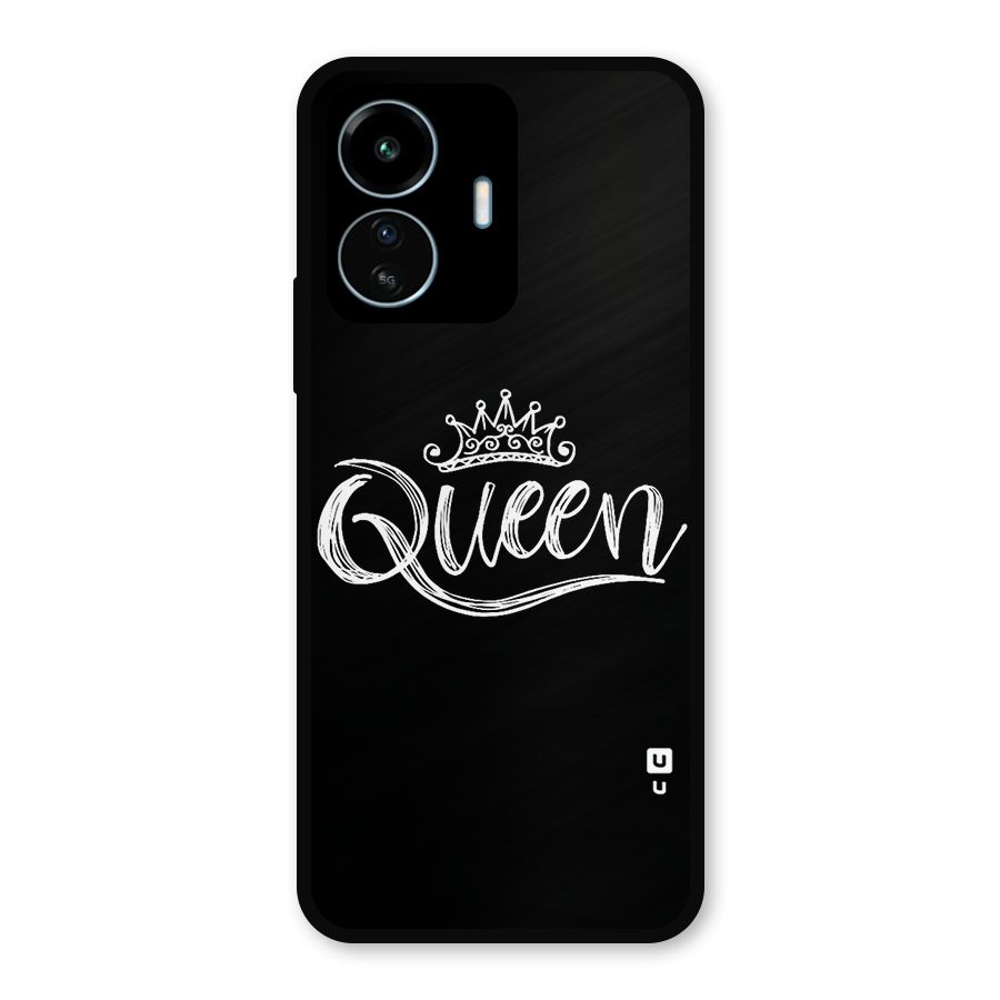 Queen Crown Metal Back Case for vivo iQOO Z6 Lite 5G