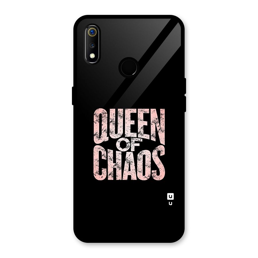 Queen of Chaos Glass Back Case for Realme 3