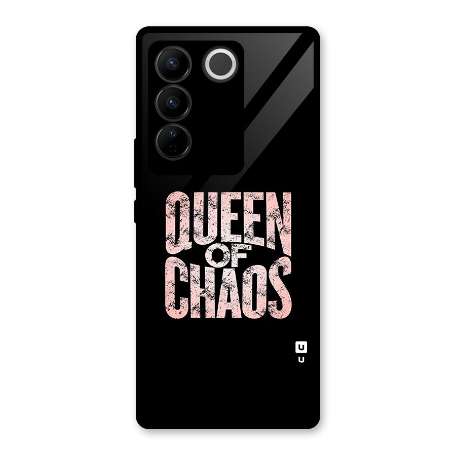 Queen of Chaos Glass Back Case for Vivo V27 Pro