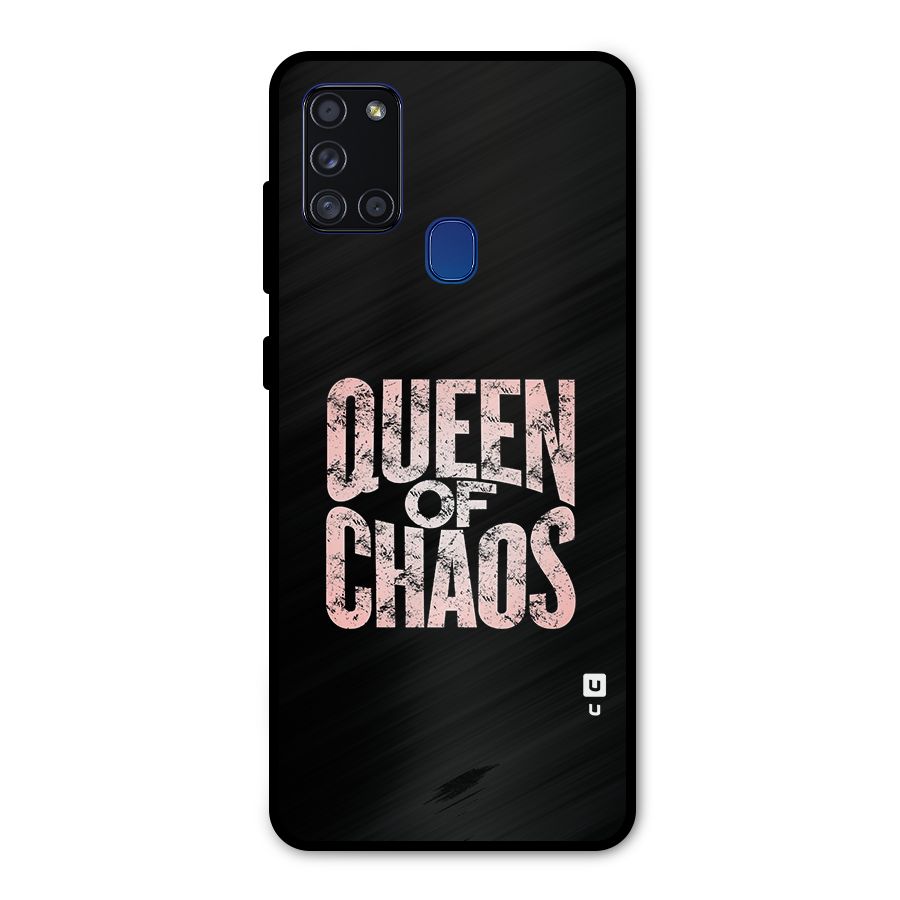 Queen of Chaos Metal Back Case for Galaxy A21s