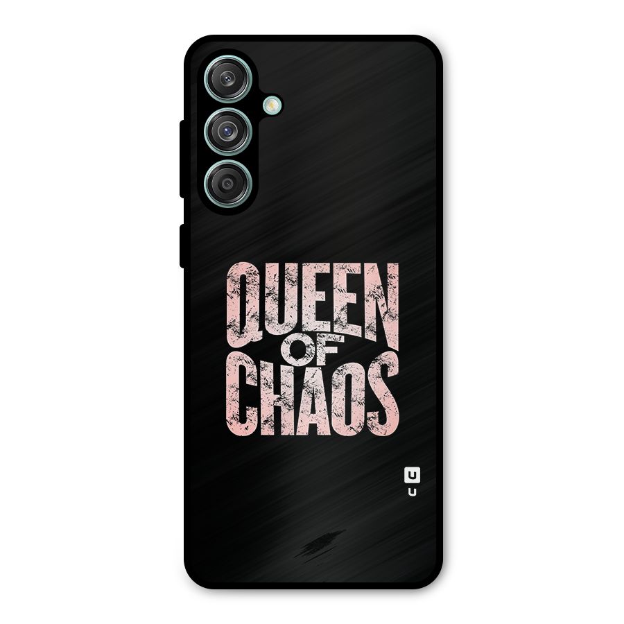 Queen of Chaos Metal Back Case for Galaxy M55 5G