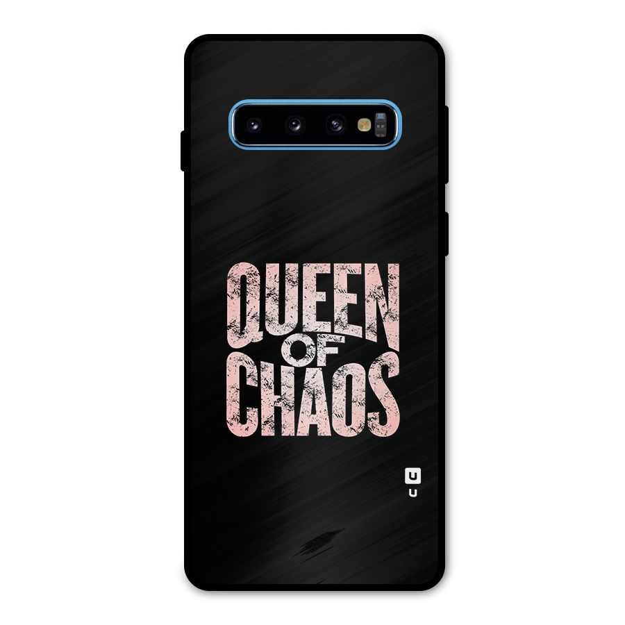 Queen of Chaos Metal Back Case for Galaxy S10