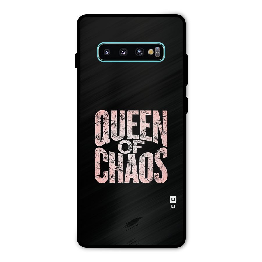Queen of Chaos Metal Back Case for Galaxy S10 Plus