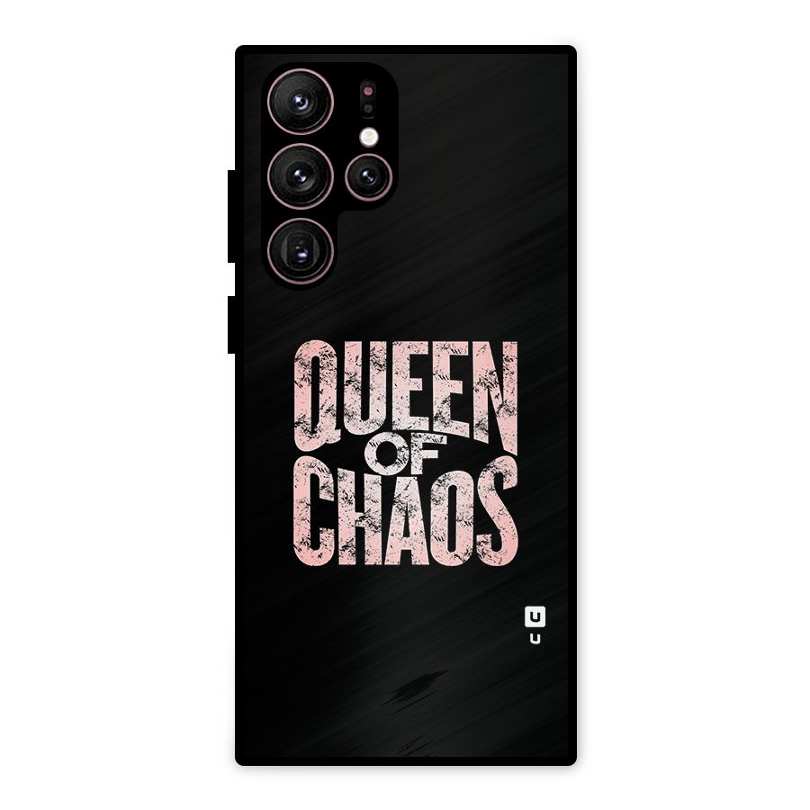 Queen of Chaos Metal Back Case for Galaxy S22 Ultra 5G