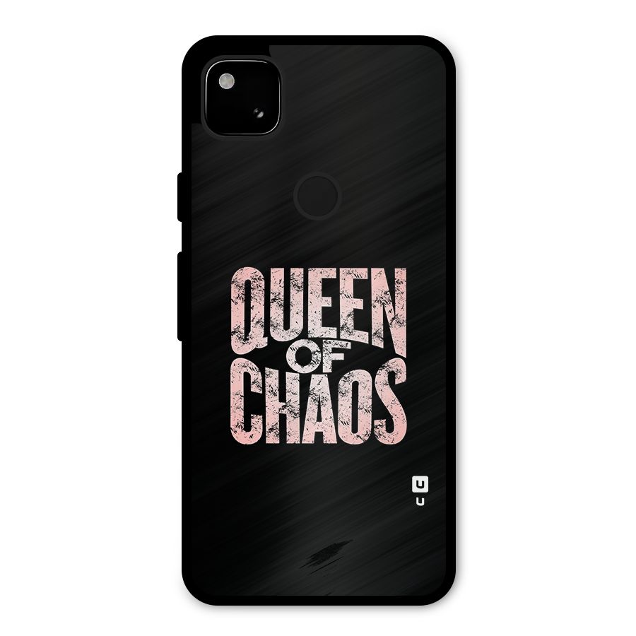 Queen of Chaos Metal Back Case for Google Pixel 4a