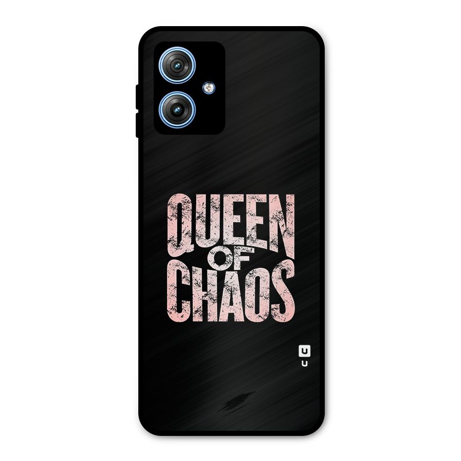 Queen of Chaos Metal Back Case for Moto G54
